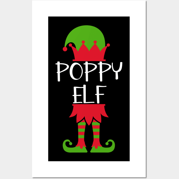 Poppy Elf Matching Family Group Christmas Funny Wall Art by jkshirts